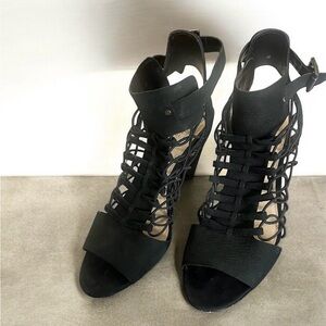 Vince Camuto Black Strappy Heels